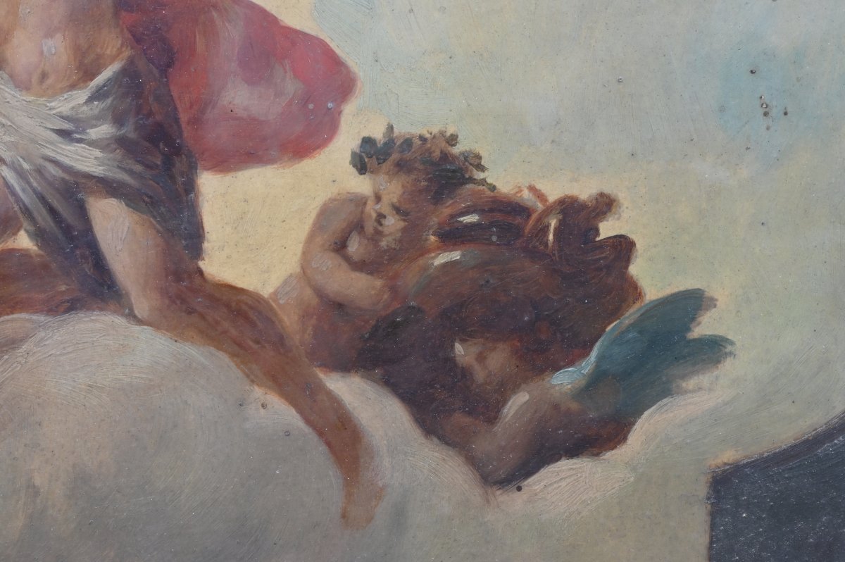 Rodolfo Morgari - Bozza di Affresco - Italia Fine XIX Secolo  -photo-2